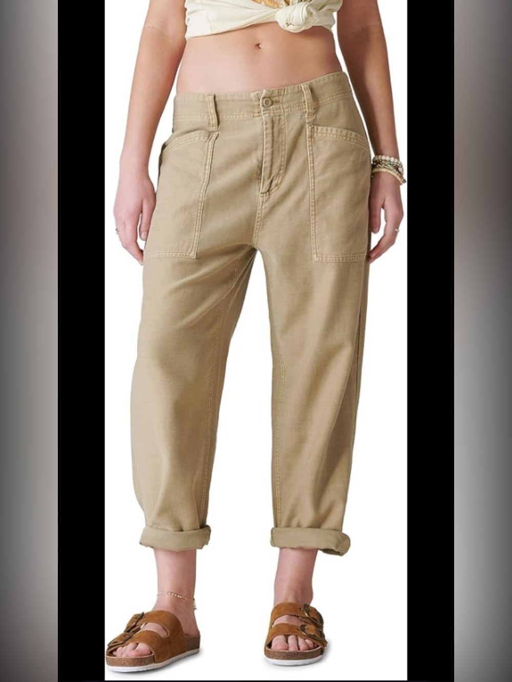 ZARA LIGHTWEIGHT SUMMER PANTS TAN 28 MEDIUM